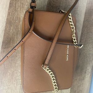 Leather Jet Set East West Crossbody